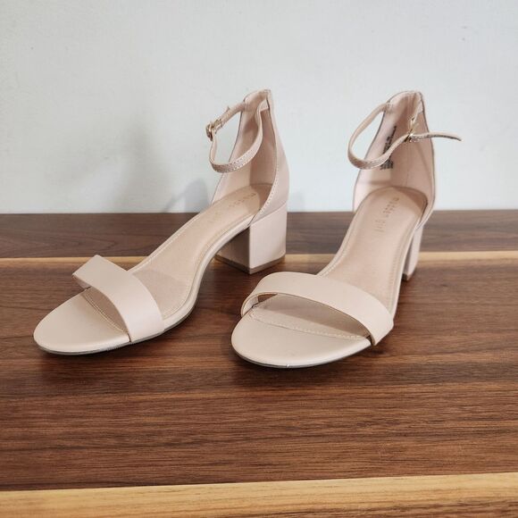 Madden Girl Shoes - Madden Girl Womens Ileana Comfort Dress Heels Light Taupe Size 9 Prom Wedding